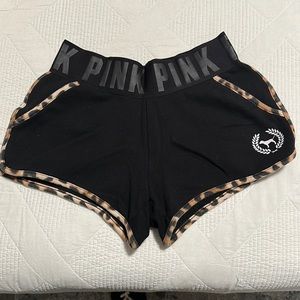 Victoria's secret pink leopard print & black short